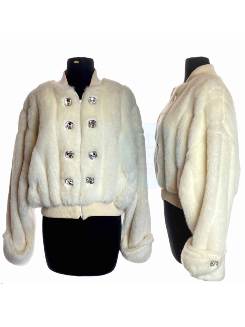 St. John Faux Fur Bomber • Made in France